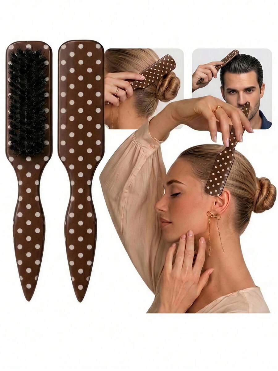 4/1pc Set Unisex Plastic Hair Comb/Beard Brush, Fragrance-Free Smooth Back Comb, Styling Comb, Frizz-Smoothing Brush, Hair Cutting Cleaning Brush, Edge Control Comb With Wide Tail Detangling Comb, Convenient For Parting, Styling, Polishing And Smoothing Hair, Creating A Smooth Frizz-Free Hairstyle, Suitable For Men And Women, Recommended As A Christmas Gift