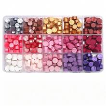 24/15-Grid Hexagonal Wax Beads For Wax Seal Stamps, Suitable For DIY Envelope Decoration, Wedding Invitations, Cards, Postcards, Gift Wrapping, Handicrafts And Scrapbooking - Boxed Wax Seal - View 9