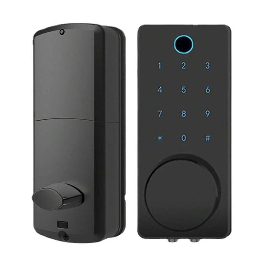 Digital Electronic Smart Lock Keyless Door Lock For Home Office Apartment Entrance - Black - View 1