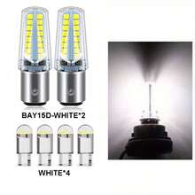 2pcs 1157 BAY15D LED Bulbs For Car, 2835 SMD LED Chips, 12V Super Bright Automotive Tail Brake Turn Signal Lamp, Plug & Play Multi Color Car Light Replacement - 2PCS - View 11