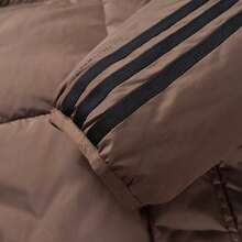 Adidas FW26 Men's Long Sleeve Stand Collar Zipper Down Jacket, Versatile Outdoor Comfort Warmth - Brown - View 4