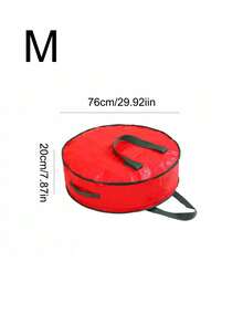 Red Christmas Decoration Wardrobe Storage Bag, Large Capacity Foldable Storage Box, Christmas Decoration Portable Handbag, Holiday Party Supplies Home Wardrobe Storage Organizer - View 8
