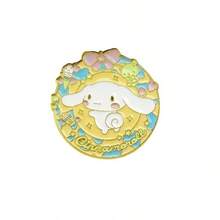 4PCS/Set Sanrio Hello Kitty Brooch - Pink And Black Glitter Floral Design, High-Quality Collectible Accessory, Jacket Bag Decoration, Fan Gift, Cartoon Style, Shiny Effect, Cute Shape, A Must-Have For Anime Fans - Brooch - View 8