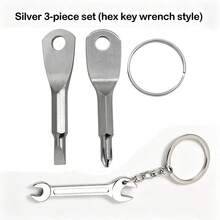 2pcs/3pcs Portable Screwdriver Set, Outdoor EDC Multifunctional Mini Tool With Flathead, Screwdriver, Key Ring & Clip, Men's Christmas Gift, DIY Tool - Multicolor - View 7