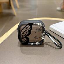 性感黑色唇形設計保護殼，適用於 Apple 耳機，透明黑色耳機防震保護套，僅適用於 Apple 藍牙耳機 - 黑色 - 查看 15