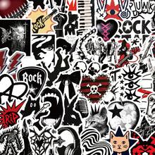 50pcs Punk Subculture Stickers For Decorating Planner, Diary, Scrapbook, Notebook, Luggage, Envelope, Greeting Card, Tablet, Water Bottle - Multicolor - View 12