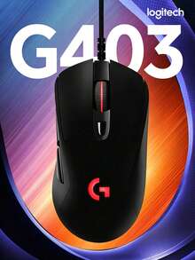 Gaming Mouse, RGB Wired Mouse, Ergonomic Design, Weighs 87g + 10g Detachable Weight, Low Latency, Excellent Performance, Supports Logitech G Hub (Black). - View 4