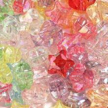 20pcs/Pack Iridescent AB Color Acrylic Star Beads - Transparent Sparkling Color, For DIY Jewelry Making, Phone Chain, Bracelet, Necklace - Suitable For Women's Fashion Accessories And Spacer Beads - Colored Five-pointed Star - View 8