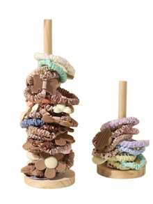 Modern Bamboo Paper Towel Holder - Self-Adhesive Countertop Storage Rack With Wooden Support, Space-Saving For Kitchen And Bathroom, Suitable For Kitchen Paper Towels And Regular Paper Towels, Practical Countertop Accessory - Multicolor - View 7