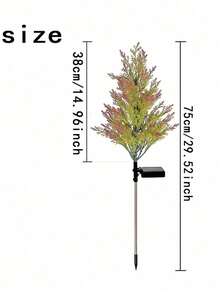 2PCS Multicolor Solar Christmas Tree Stake Light, LED Artificial Pine Tree Landscape Lamp, Waterproof Outdoor Decorative Pathway Light For Yard, Lawn, Patio, Garden, Holiday Christmas Party Decoration - Multicolor - View 9