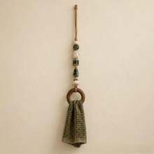 OBOVAY Wooden Ring Beaded Towel Hook, Decorative Towel Rack For Bathroom, Kitchen And Bedroom, Christmas Home Decor, Autumn Home Decor, Rustic Farmhouse Style, Storage And Organization Decor For Room, Living Room, Bathroom And Kitchen - Multicolor - View 6