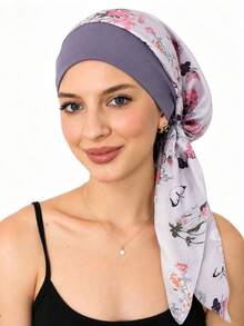 Women's Chemotherapy Headscarf Cancer Patient Headwrap Lightweight Hair Loss Coverage Headscarf - Color - View 6