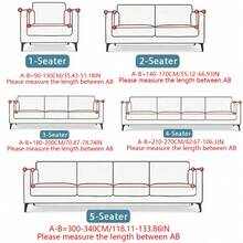1pc Classic Versatile Modern Sofa Cover, Suitable For Office, Bedroom, Living Room Sofa Cover, Hand Wash And Machine Washable, Easy To Clean, Reusable Full Cover - Grey - View 2