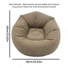 Sillón inflable grande y holgado, sillas de PVC, asiento tipo puf, sofás tipo puf, puff, sofá para sala de estar, suministros, regalo - Multicolor - Ver 6