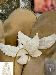 1/2/3/4 White Carved Bird Christmas Tree Decoration, Pigeon Shaped Christmas Tree Hanging Decoration, Wedding, Party, Home Decoration And Gift Giving, Holiday Peace Dove Hanging, Autumn And Winter Decoration, Christmas Tree - Multiple Styles - View 9