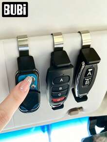 Universal Car Sun Visor Clip Holder Gate Remote Adjustable 47-65mm For Garage Door Control Sunshade Storage Organizer Folder Auto Keychain Barrier Opener Quick Installation Interior Auto Accessories Stuff - Clip - View 4