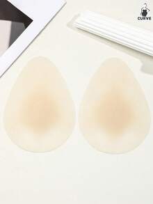 2pcs Teardrop Silicone Nipple Covers Seamless Reusable Adhesive Petal Nipples Suitable For Strapless And Backless Tops - Color - View 9