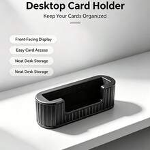 1pc 3D Printed Business Card Holder, Practical Desktop Business Card Holder, Suitable For Home And Office Spaces, Keeps Business Cards Neatly Arranged For Quick Access, Perfect For Desktop Display And Daily Office Use, Autumn Office Desk Decor - Multicolor - View 4