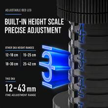Set Of 4 Heavy-Duty Adjustable Height Bed Legs, Suitable For Beds, Sofas, Cabinets And Tables; Can Be Used For DIY Making Tables, Beds And Furniture Support (Not Suitable For Tilted Bed Legs). - L-18-30 - View 12