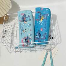 Disney Stitch Pencil Case Highly Attractive Large Capacity PU Leather Stationery Box Intergalactic Baby Pencil Pouch - Multicolor - View 5