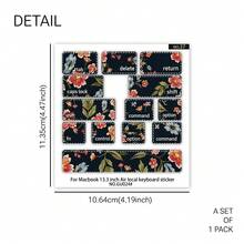 1 miếng dán phím chức năng cho bàn phím Apple Air, họa tiết mèo dễ thương, thiết kế hoạt hình, decal dán một phần, tự dính, trang trí cá nhân hóa, có thể tháo rời không để lại keo - Xem 8