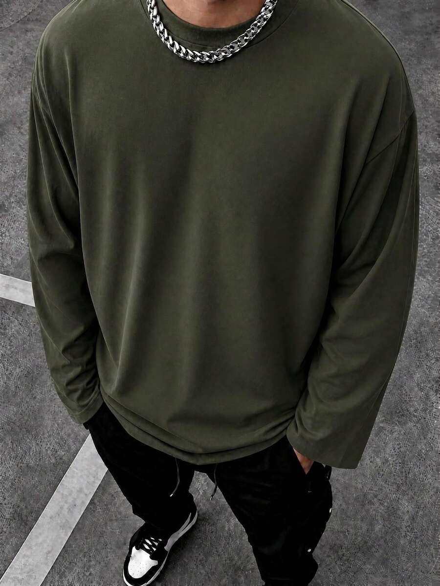 Men T-Shirts - Army Green - View 1