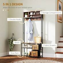 Storage Benches - Brown - View 8