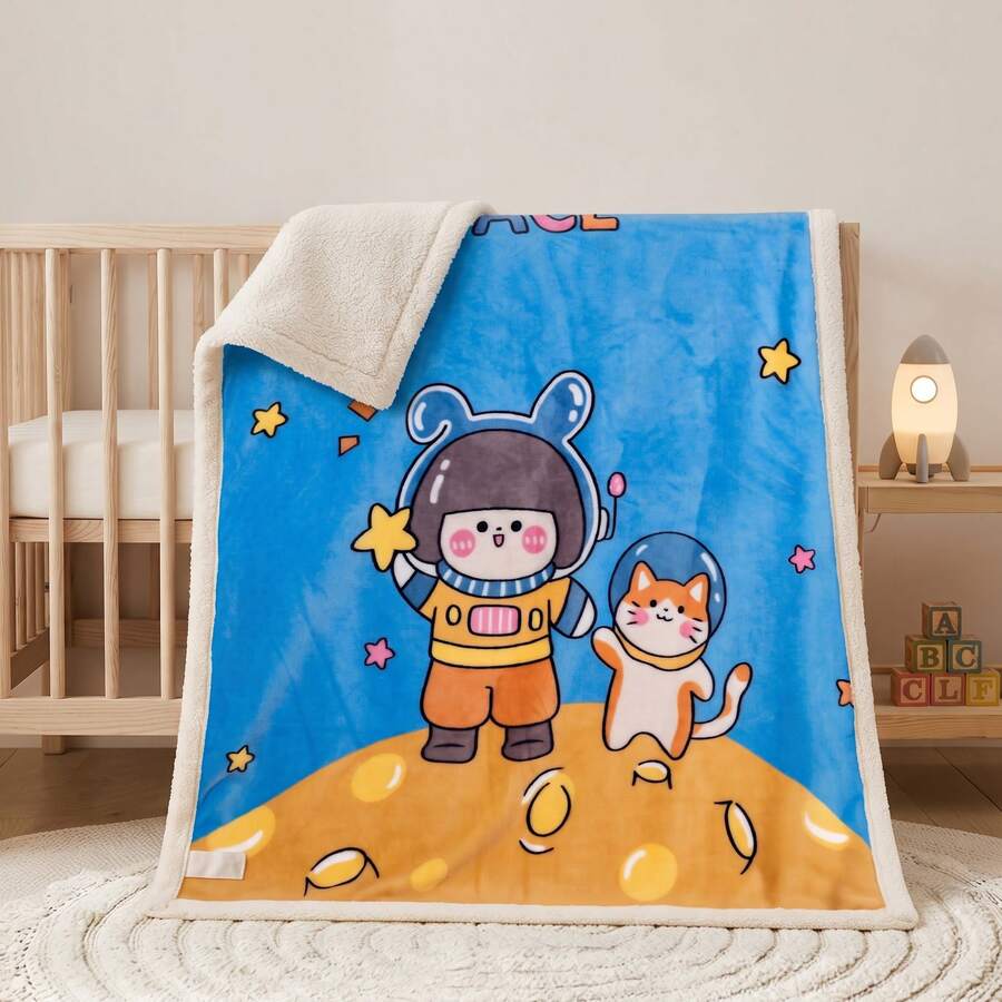 Casaisla Home Collection Kids Blankets - Sky Blue - View 1