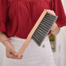 1pc Wooden Handle Soft Bristle Dusting Brush, Multi-Function Handheld Broom, Household Cleaning Brush, Suitable For Bed, Sofa, Furniture Dusting - A - View 20