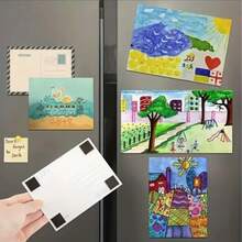 100pcs Thickened Black Multi-Purpose Soft Magnetic Sheets With Self-Adhesive Rubber Magnetic Stickers, Best For Refrigerator Decoration - Multicolor - View 3