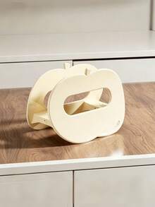 1pc Apple Shaped Lid Rest Stand, Cream White Red Cutting Board Holder, Kitchen Countertop Pot Lid Organizer Rack, Space Saving Cooking Lid Holder With Drip Tray - Multicolor - View 10