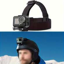 Tali dada dan kepala serbaguna yang dapat disesuaikan, aksesori kamera, cocok untuk bersepeda, kayak, memancing, dan skateboard. Kompatibel dengan iPhone dan kamera aksi, ideal untuk pengambilan gambar vlog orang pertama, dan terbuat dari ABS. - A - View 6