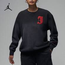 Nike/JORDAN Women's Knit Fleece Crew Neck Sweatshirt FV7066-010 - FV7066-010 - View 6