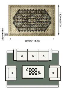 1 Buah Karpet Area Motif Totem Geometris Vintage Warna Beige, Bahan Kasmir Imitasi, Bentuk Persegi Panjang, Pola Bohemian Usang, Dapat Dicuci dengan Mesin, Cocok untuk Ruang Tamu, Kamar Tidur, Dekorasi Rumah Sehari-hari, Dekorasi Rumah Estetis - MultiWarna - View 15