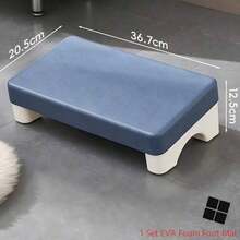 1 pieza Reposapiés ergonómico debajo del escritorio, material PP premium con base estable antideslizante, adecuado para estación de trabajo de oficina, estudio en casa, escritorio de estudiante, almohadilla reposapiés ligera, duradera y antideslizante para protección de las piernas - Multicolor - Ver 8