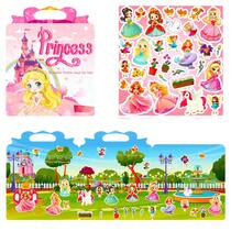Princess Quiet Book Sticker Scene Princess Jelly Sticker Book - Fairy Tale Princess Quiet Book - View 4