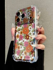 1件秋季彩色雛菊花半包透明防摔手機殼，Ins簡約風春季穿搭手機殼，適合日常使用，加高防刮Apple智慧型手機保護殼，相容 15/15 Pro/15 Plus/15 Pro Max/16/16 Pro/16 Pro Max/17/17 Pro/17 Pro Max/12/12 Pro/12 Mini/13/13 Mini/13 Pro/13 Pro Max/Apple 14/14 Plus/14 Pro Max/Apple 18 Pro/18 Pro Max及11系列軟殼 - 無色 - 查看 4