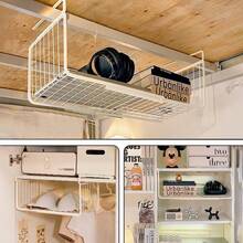 Expandable Under-Cabinet Hanging Storage Basket, Adjustable Under-Cabinet Organizer, Pull-Out Cabinet Storage Rack Without Drilling - Multicolor - View 5
