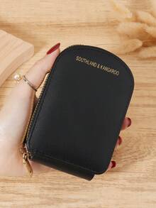 Women's Simple Zipper Wallet, Cash And Credit Card Storage Bag, Simple And Casual Multi Slot, Very Suitable For Outdoor And Travel - Black - View 1