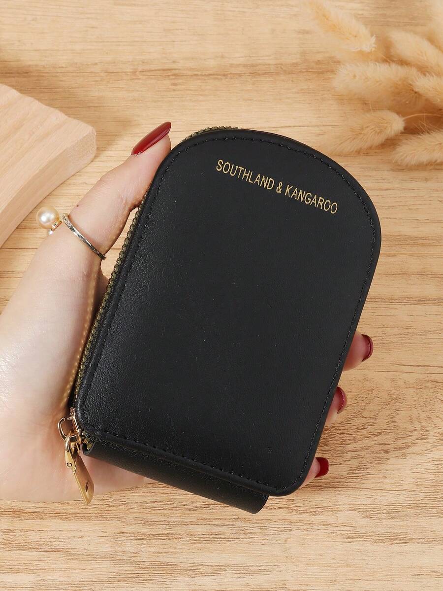 Women's Simple Zipper Wallet, Cash And Credit Card Storage Bag, Simple And Casual Multi Slot, Very Suitable For Outdoor And Travel - Black - View 1