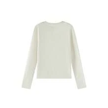 Women's Long Sleeve T-Shirt New Style Base Layer Top, Autumn/Winter Innerwear, Can Be Worn As Outerwear, Design-Focused - White - View 8