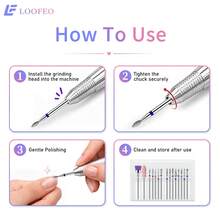 15Pcs Nail Drill Bits Kit, For Electric Nail File, Salon & Home Manicure Use - Multicolor - View 8