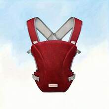 1pc Baby Mesh Backpack Carrier, Cross-Back Design, Adjustable Pressure-Relieving Shoulder Straps, Breathable Mesh For Ventilation, Lightweight Convenient Carrying Solution For Infants & Toddlers - Baby Mesh Breathable Baby Carrier - View 10