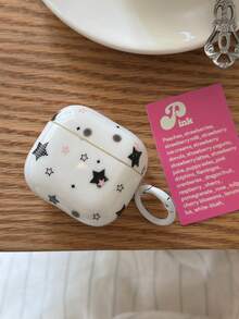 Casing Pelindung Motif Polkadot Bintang Pink & Hitam yang Keren dan Menarik, Kompatibel dengan 5, 4, Apple Pro 3, Wireless 1 Generasi ke-2, Generasi ke-3, Generasi ke-2, Pro Generasi ke-4, dan Generasi ke-5. - Putih - View 11
