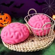 1pc Brain Squeeze Toy, Soft Squishy Toy, ORB Easy Sqweezy Jumbo Brainy, Realistic Brain Squeeze, Prank Prop, Bulk Squishy Toys, Boo Basket Stuffers, Toys, Crunchy Squishy One Dollar, Fidget Toy, Fidget, Squishy>Butter, Squishies 1 Dollar, Squishies>Crunch - Multicolor - View 13