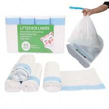 Drawstring Trash Bags For Dorm Bedroom Desktop Bin, Thickened Leak Proof Small Garbage Bag Liners With Drawstring, Less Frequent Replacement For Daily Life - White - View 8