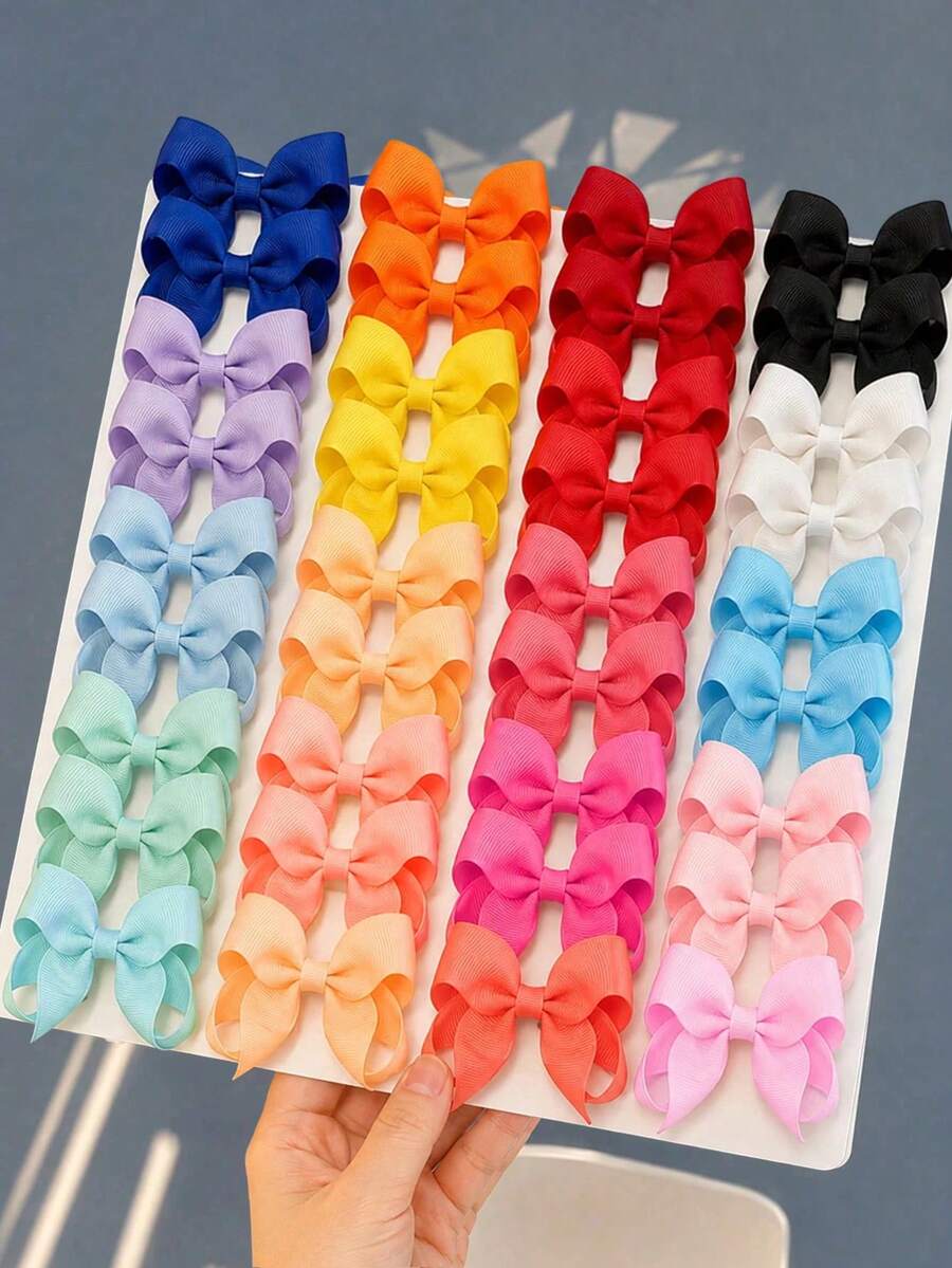 20_40pcs Mixed Color Butterfly Hair Clips, Cute Korean Style Fashion Hair Accessories, Suitable For Daily Wear, Back To School Season - Multicolor - View 1