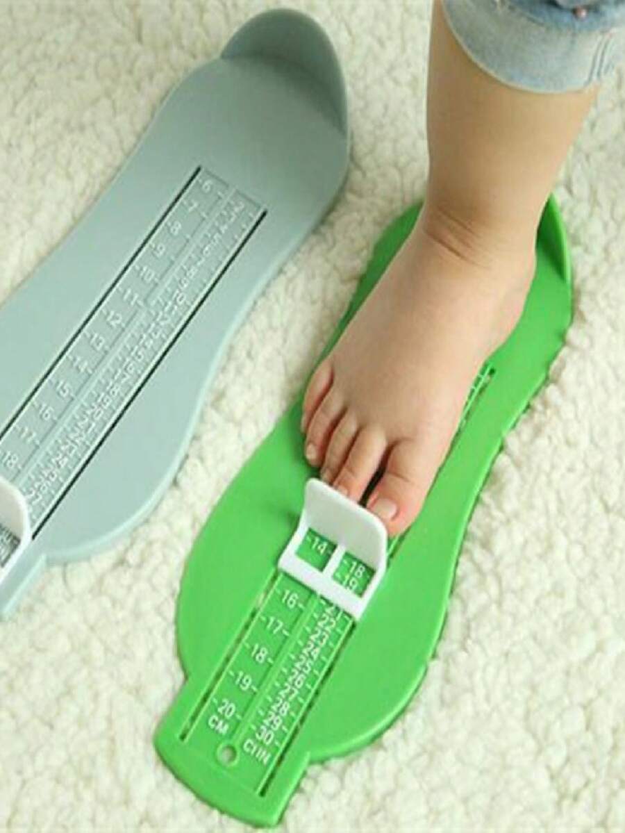 1pc Foot Measuring Ruler Foot Length Measurement Tool 0-20cm Scale Random Color - Multicolor - View 1