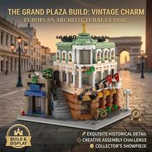 1243PCS Romantic Paris Cafe Street Scene Building Blocks, Collector-Grade Vintage Architecture Model Set, High-Density Micro-Particle Precision Interlocking, Creative DIY 3D Puzzle, Train Spatial Logic And Concentration, Vintage European Town Atmosphere Desktop Decor, High-End Gift For Friends, Colleagues, Leaders, High-Quality Indoor Soft Decoration Display Model, Immersive Handmade Experience - Multicolor - View 8