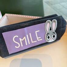 Disney Zootopia Embroidered Fabric Patch Pencil Case, Judy & Nick Embroidered Patch Pencil Case - Multicolor - View 7